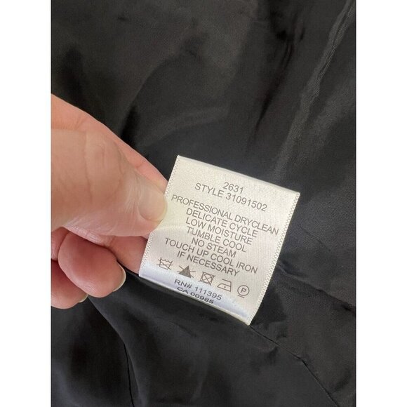 Tory Burch Black Wool Blend Blazer Small Sz 4 Office Siren Designer Chic - Picture 12 of 16